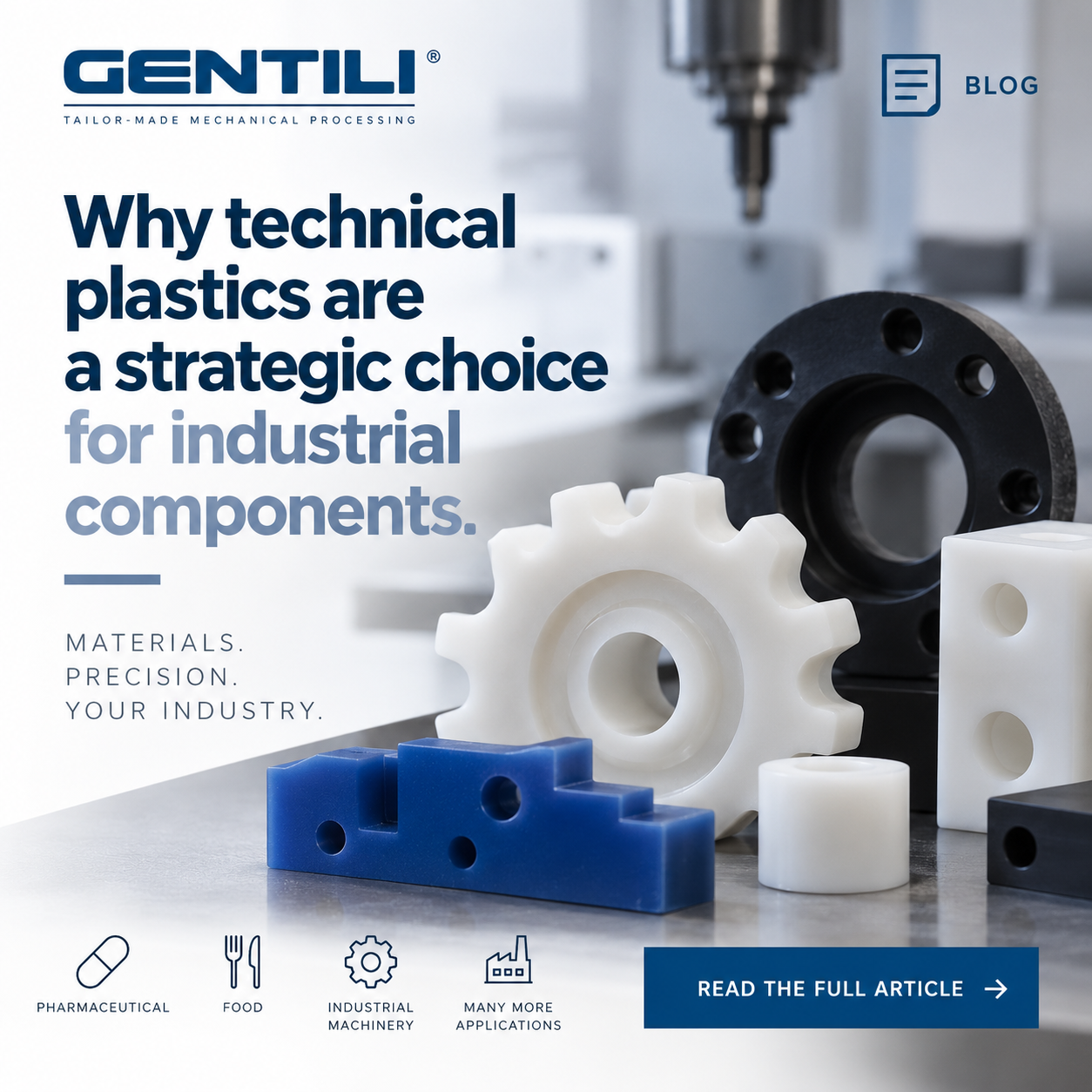 Why technical plastics are a strategic choice for industrial components